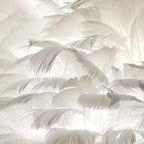 Nordic Goose Feather Flamingo Table Lamp - 1-Light Design for Bedside