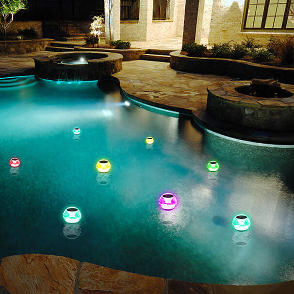 Premium Waterproof Solar LED Round Outdoor Drift Light