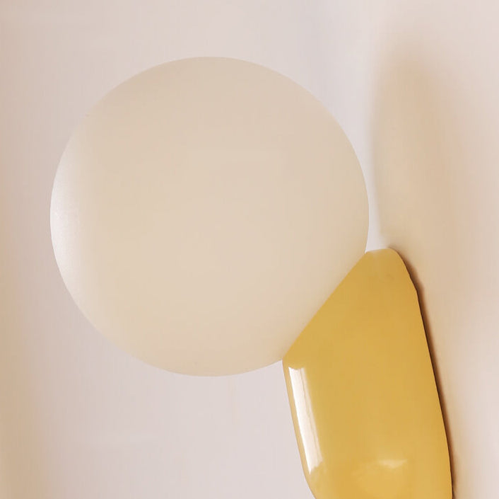 Macaron Resin Glass Ball Wall Sconce