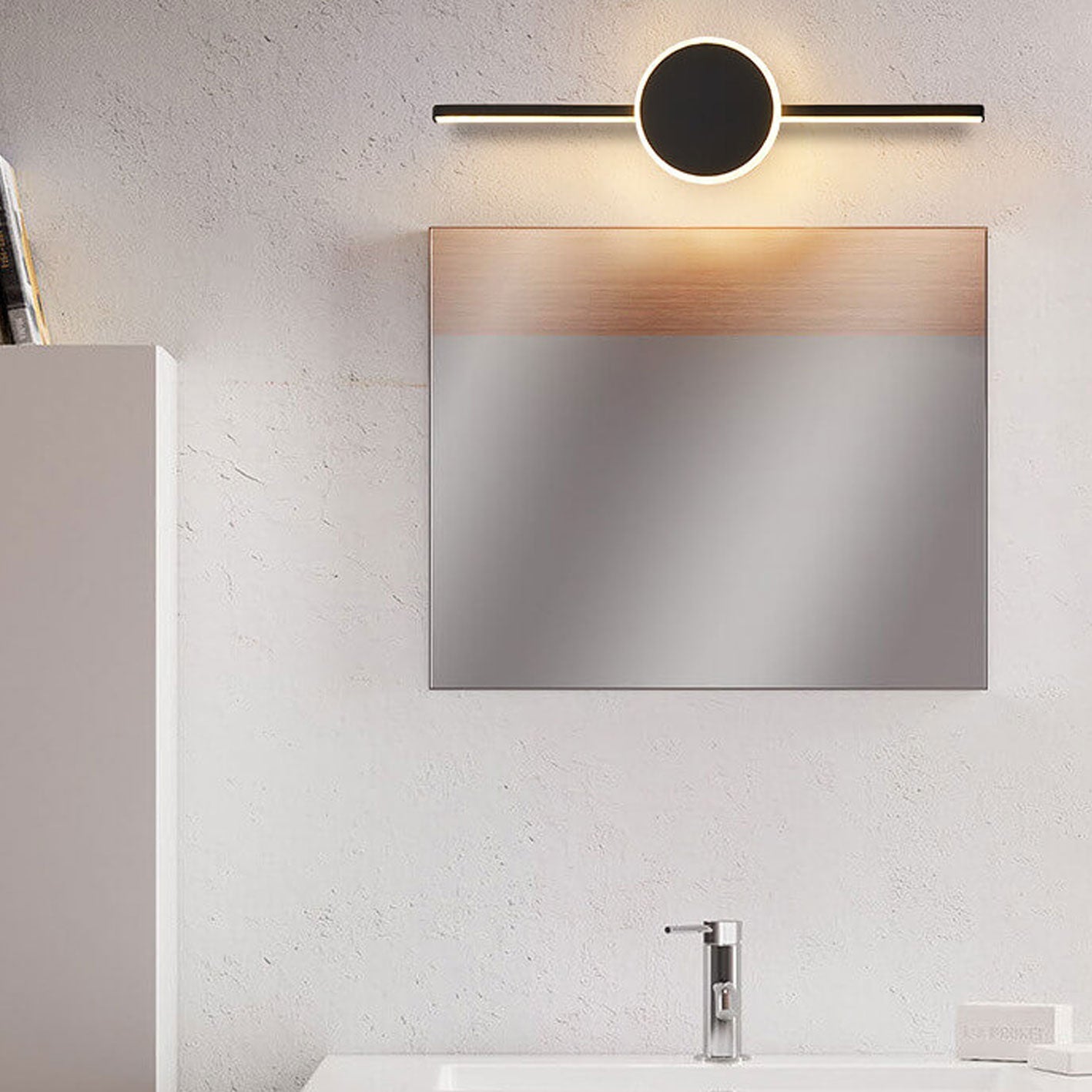 Nordic Long Disc LED Vanity Light