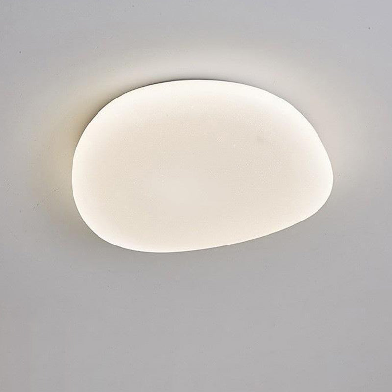Minimalist Pebble Acrylic LED Flush Mount Ceiling Light for Bedroom