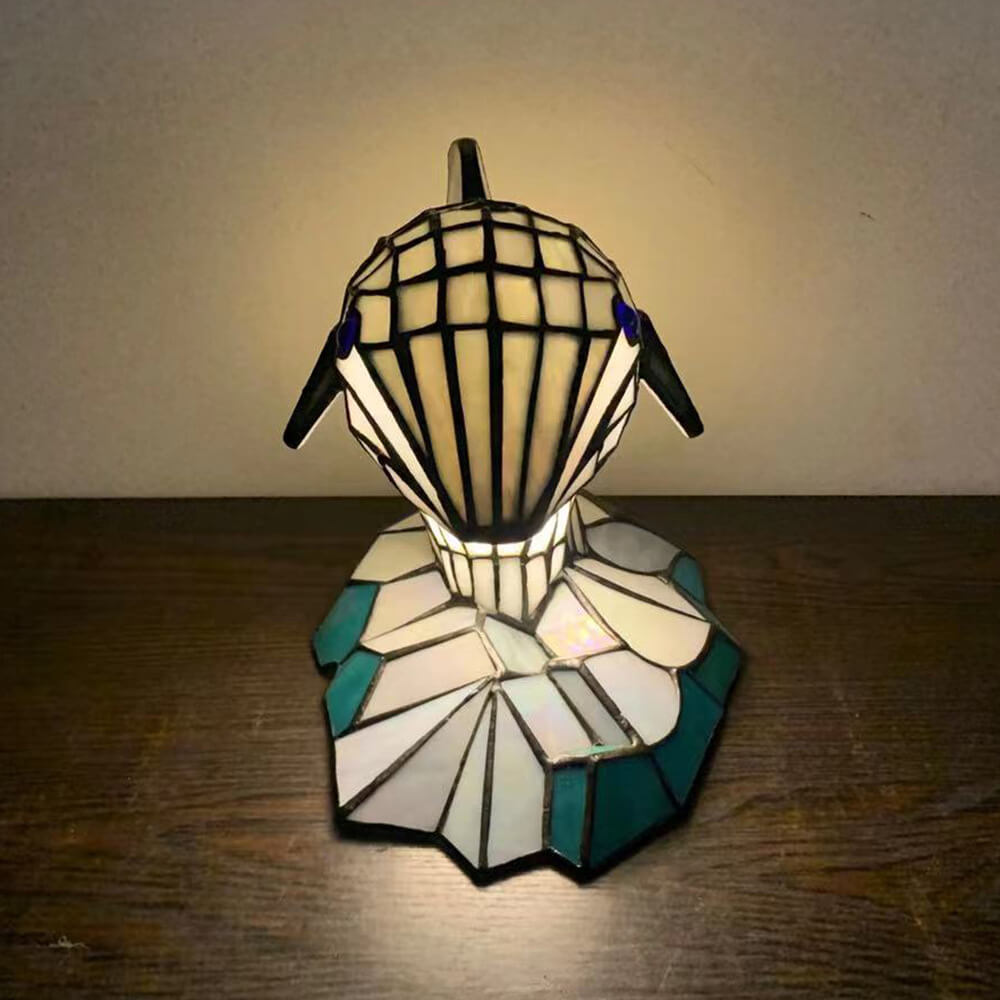 Premium Tiffany Stained Glass Animal Table Lamp - 1-Light Decorative Accent