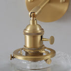 Minimalist Brass Cylinder Wall Sconce