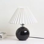 Minimalist Ceramic Pleated Table Lamp