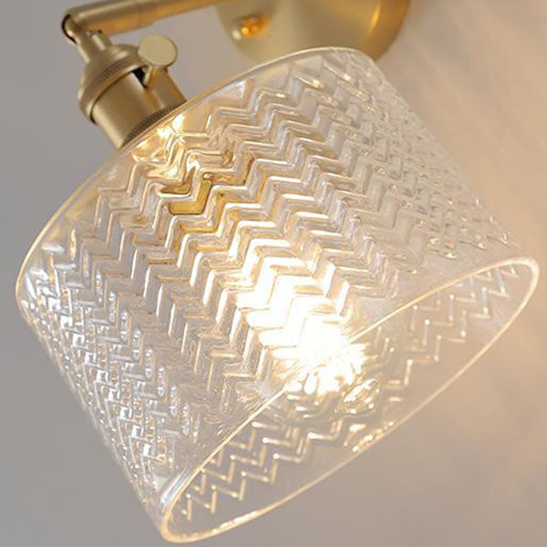 Minimalist Brass Cylinder Wall Sconce
