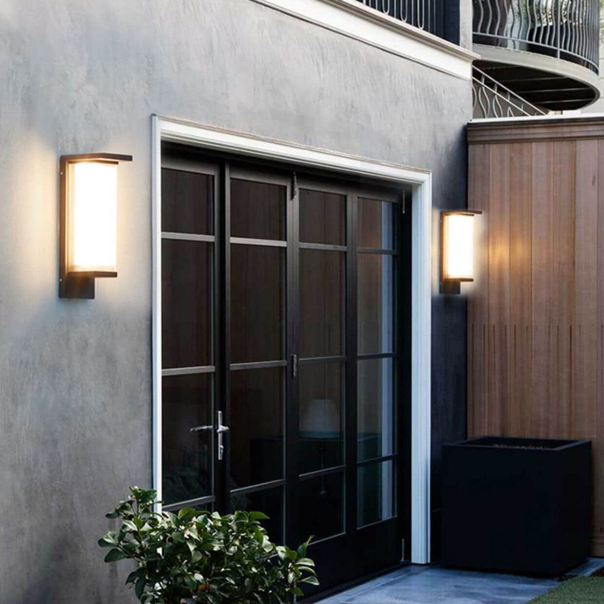 Premium Waterproof Rectangular LED Outdoor Wall Sconce