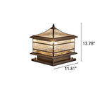 Premium European Brass and Glass Waterproof Square Pillar