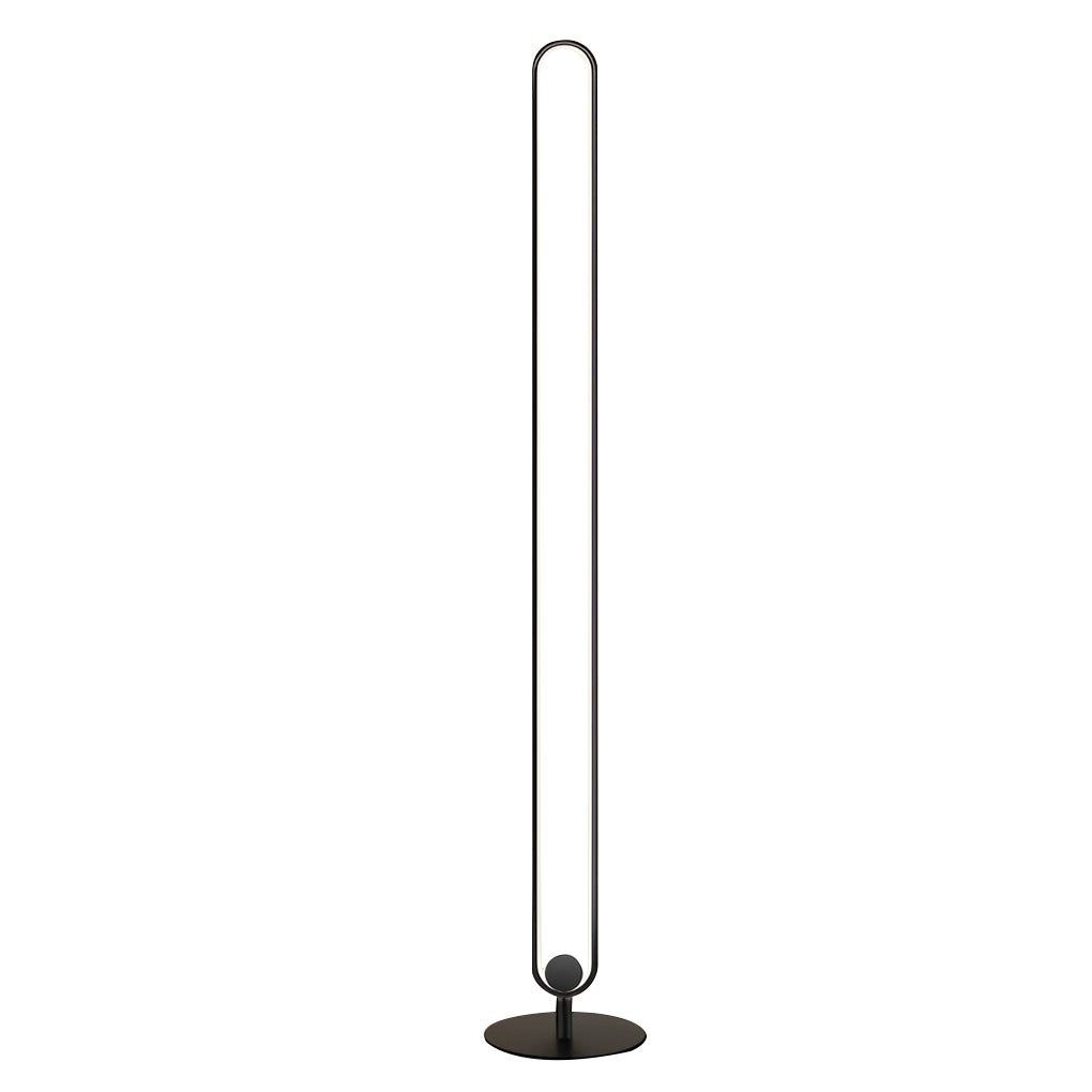 Sleek Oval LED Floor Lamp - Modern Minimalist Design