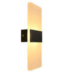 Modern Rectangular 6W LED Acrylic Wall Sconce