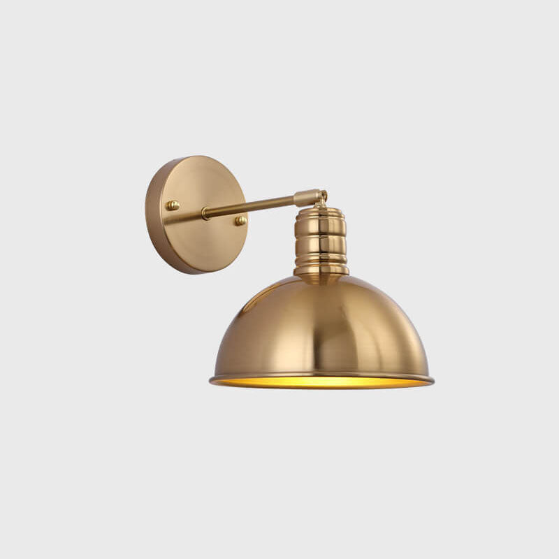 Brass Cone Iron Wall Sconce
