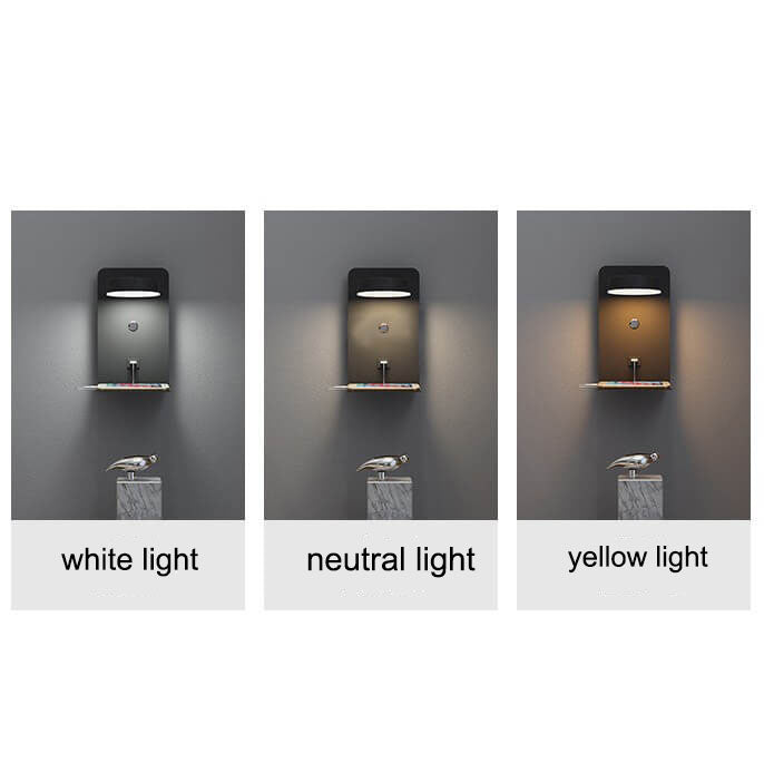 Square LED USB Rechargeable Wall Sconce
