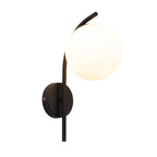 Modern Arc Glass Globe Wall Sconce