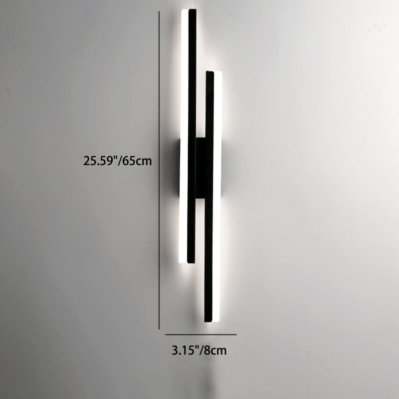 Minimalist Iron & Acrylic LED Wall Sconce