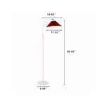 Elegant Minimalist Pleated Fabric Floor Lamp with Single Light