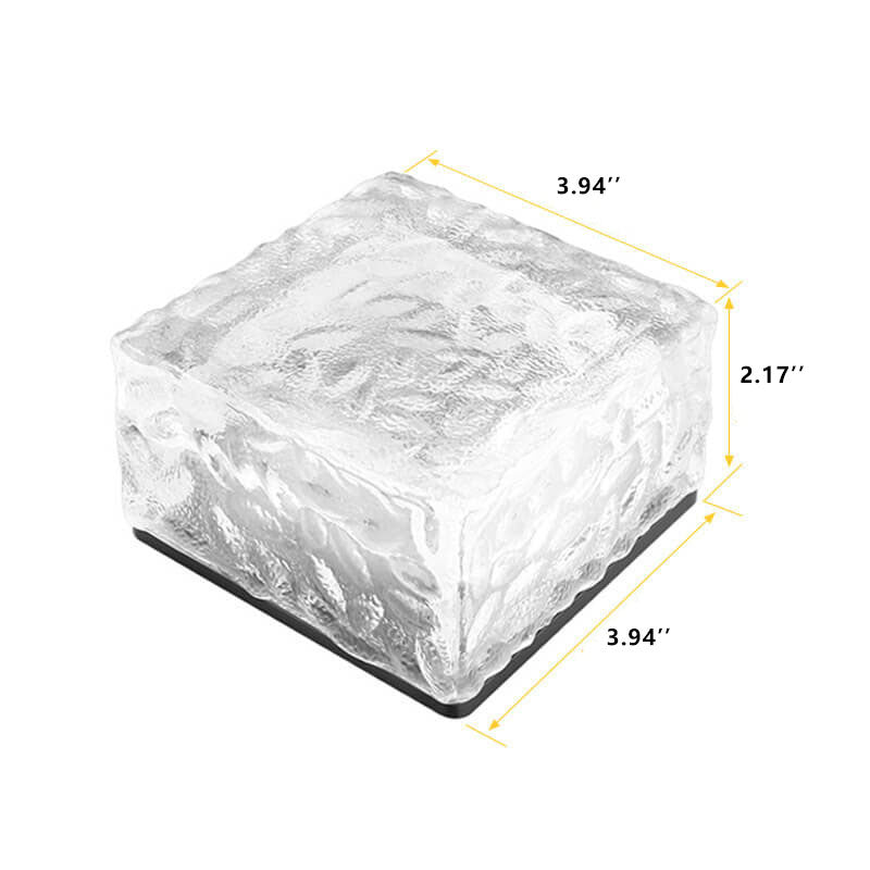 Premium Solar LED Waterproof Glass Garden Ground Light