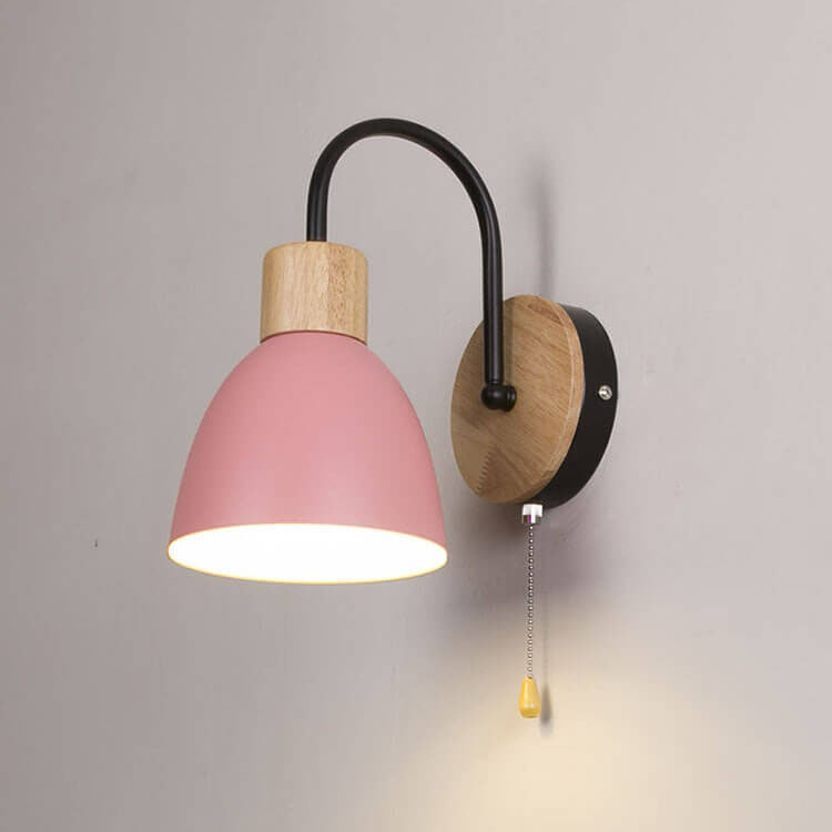 Nordic Macaron Wall Sconce with Switch