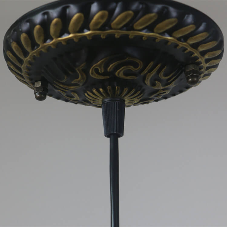 Premium Vintage Stained Glass Petal Pendant Light