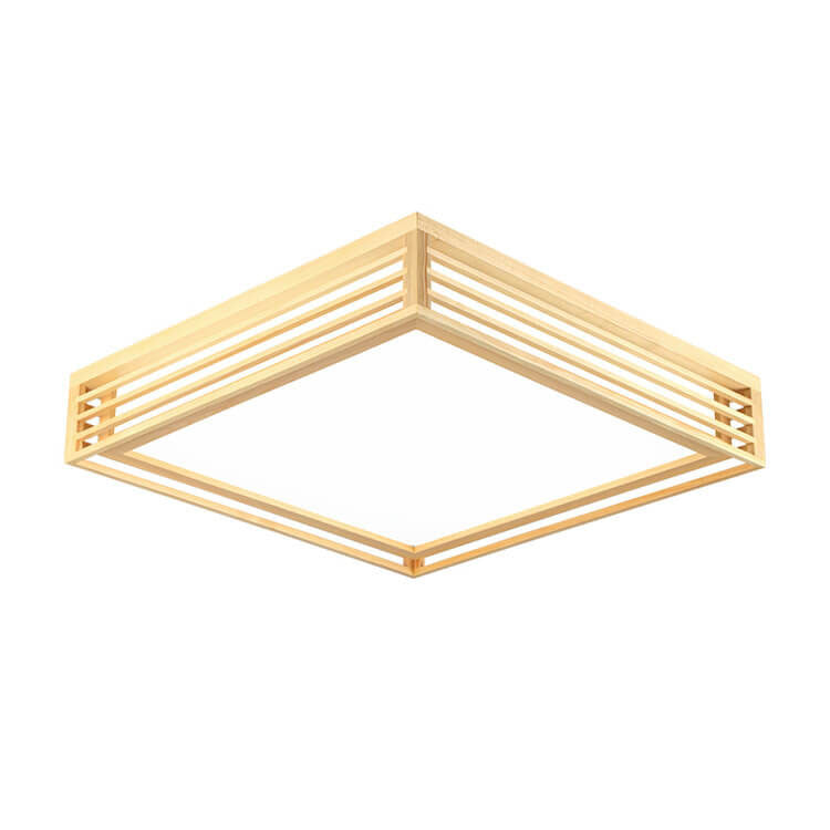 Wood Square LED Tatami Ceiling Light