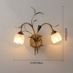 Glass Flower Wall Sconce