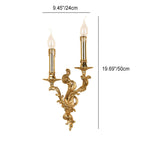 Vintage French Brass Wall Sconce
