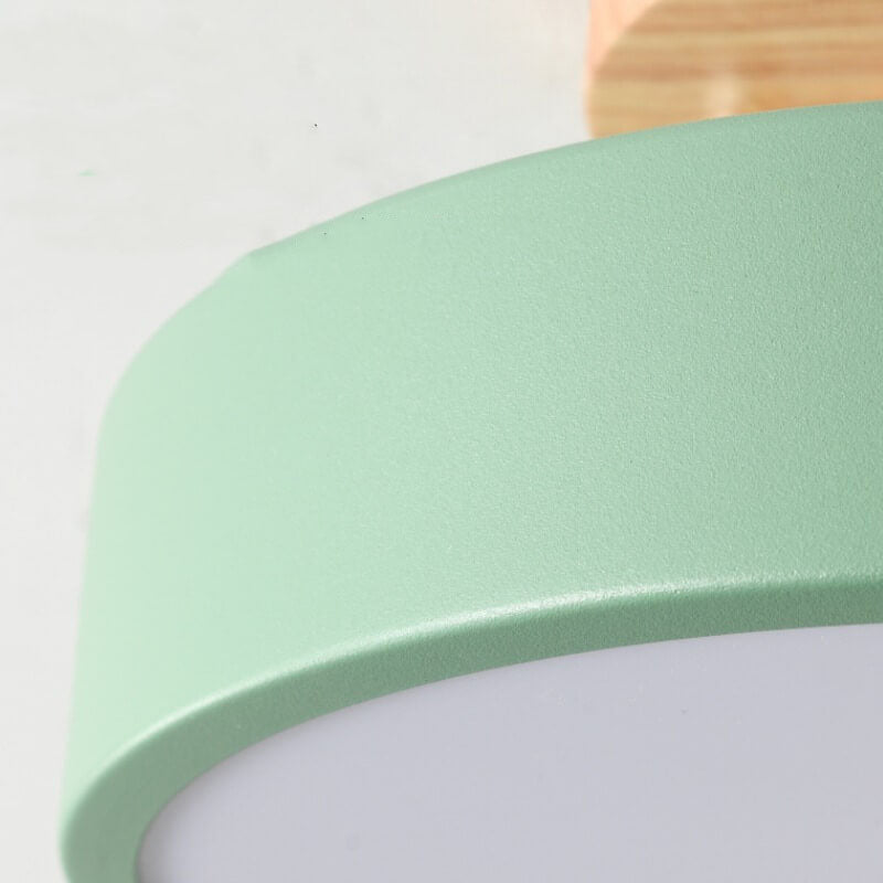 Nordic Round LED Semi-Flush Mount Ceiling Light