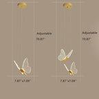 Elegant Acrylic Butterfly LED Pendant Light