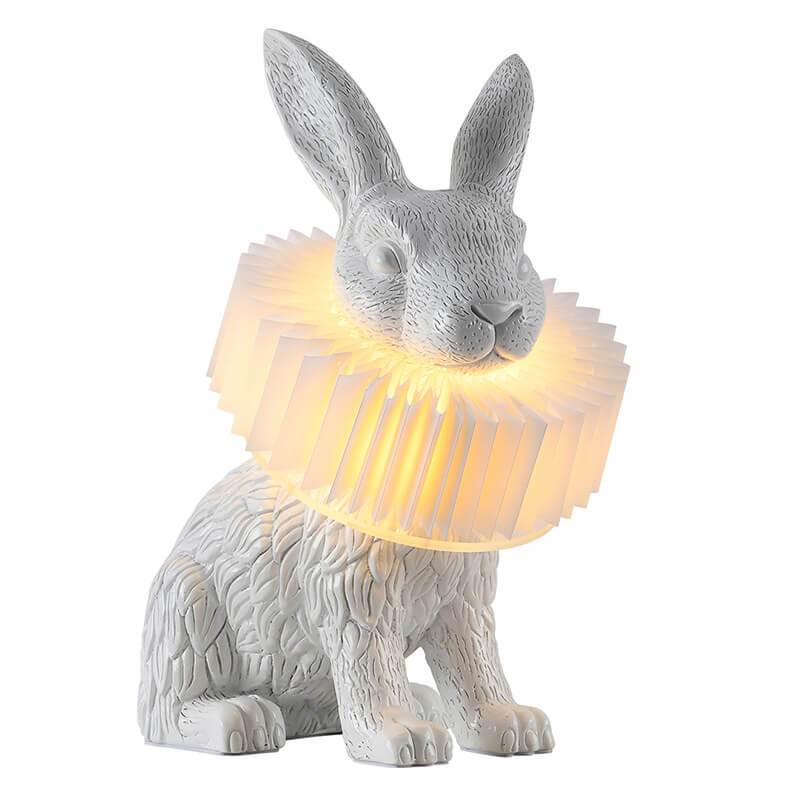 Contemporary Resin Rabbit LED Table Lamp