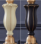 Classic Round Fabric and Resin Table Lamp - 1 Light