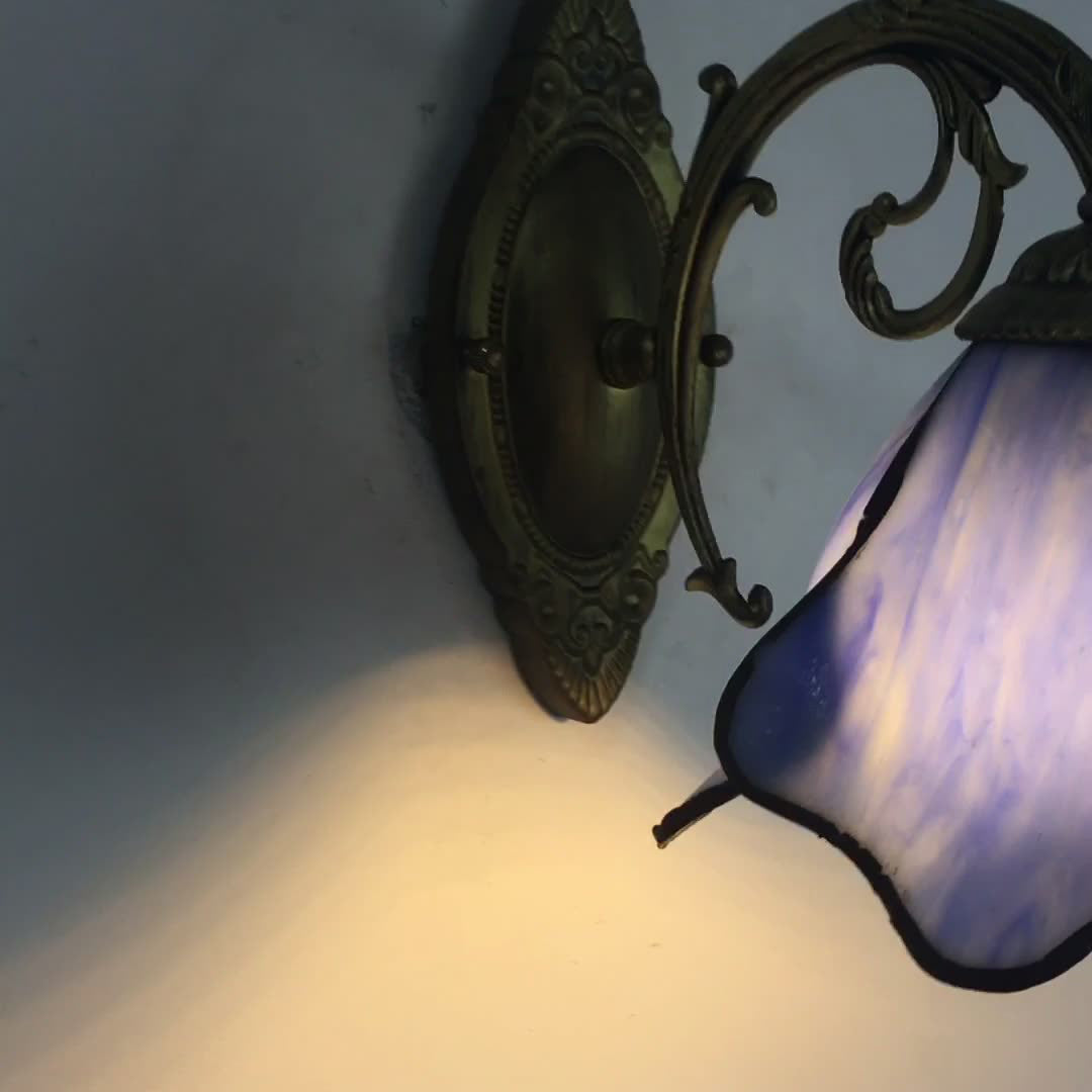 Tiffany Stained Glass Wall Sconce