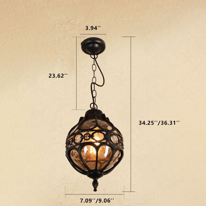 Industrial Globe Pendant Light