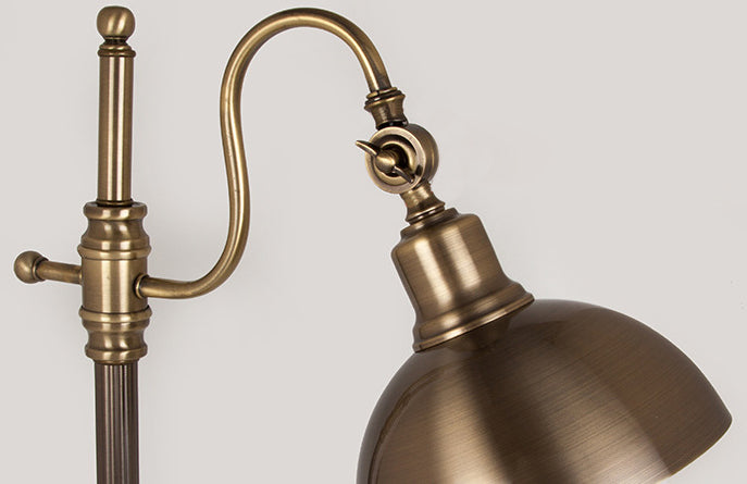Retro Gold Iron Long Arm LED Table Lamp