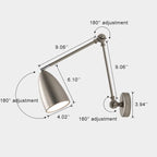 Industrial Swing Arm Wall Sconce