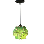 Premium Vintage Stained Glass Petal Pendant Light