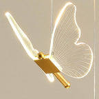 Elegant Acrylic Butterfly LED Pendant Light