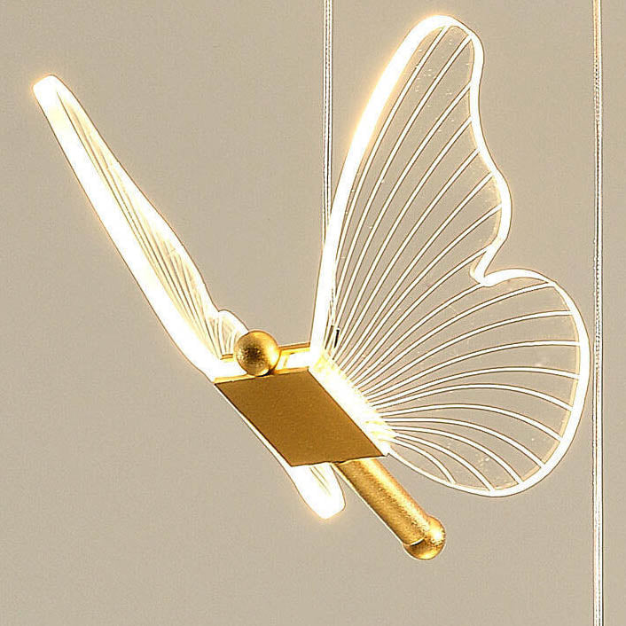 Elegant Acrylic Butterfly LED Pendant Light