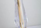 Premium Textured Glass Dome Shade 2-Light Table Lamp
