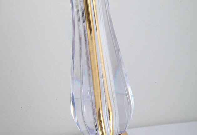 Premium Textured Glass Dome Shade 2-Light Table Lamp