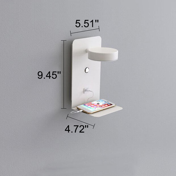 Square LED USB Rechargeable Wall Sconce