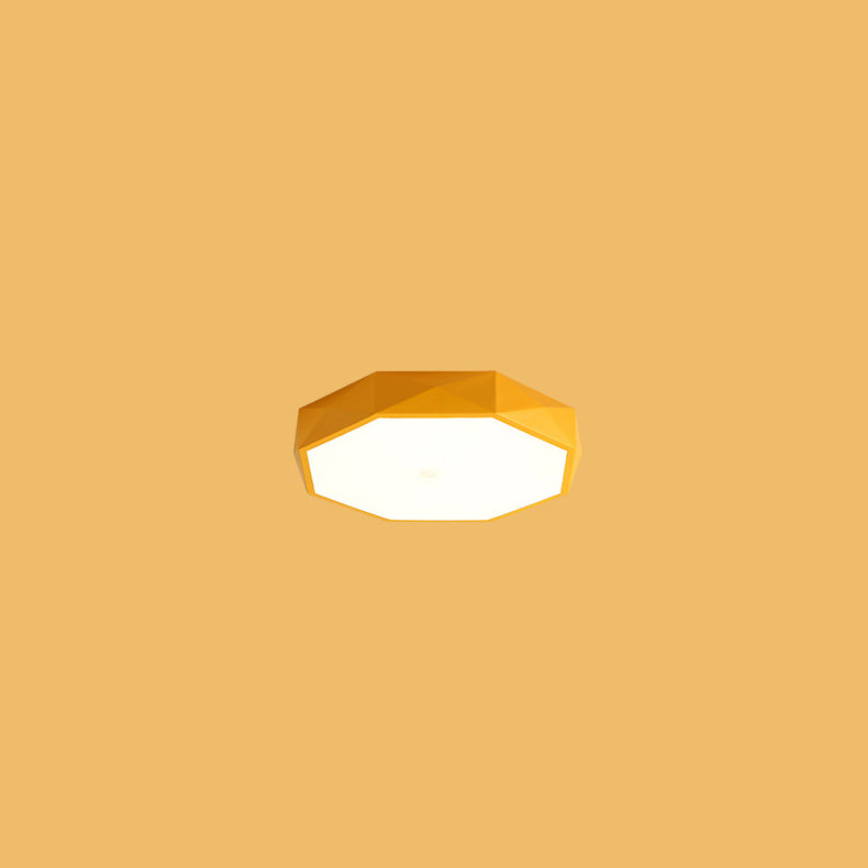 Diamond Geometry LED Flush Mount