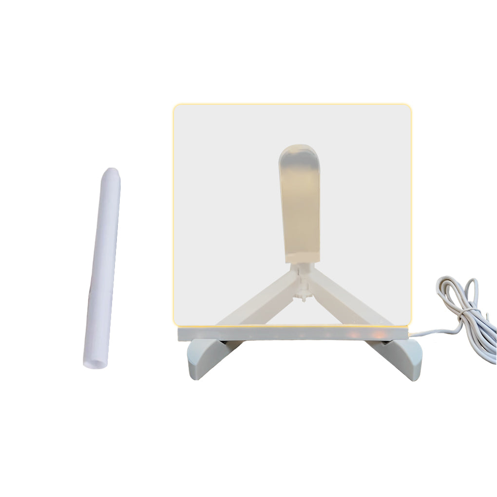 Colorful LED Acrylic Writable Message Board Table Lamp