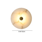 Luxury Round Marble and Iron LED Wall Sconce