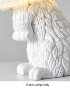 Contemporary Resin Rabbit LED Table Lamp