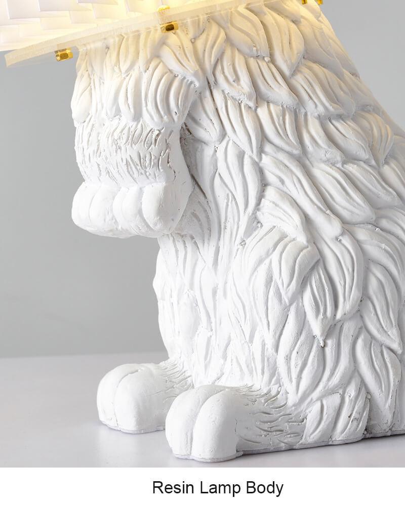 Contemporary Resin Rabbit LED Table Lamp