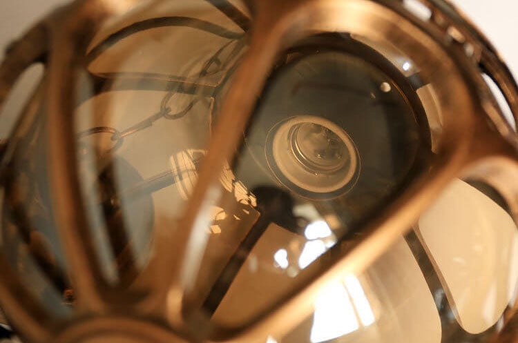 Industrial Globe Pendant Light