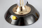 Premium Textured Glass Dome Shade 2-Light Table Lamp