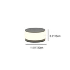 Premium Waterproof LED Solar Round Column Post Light