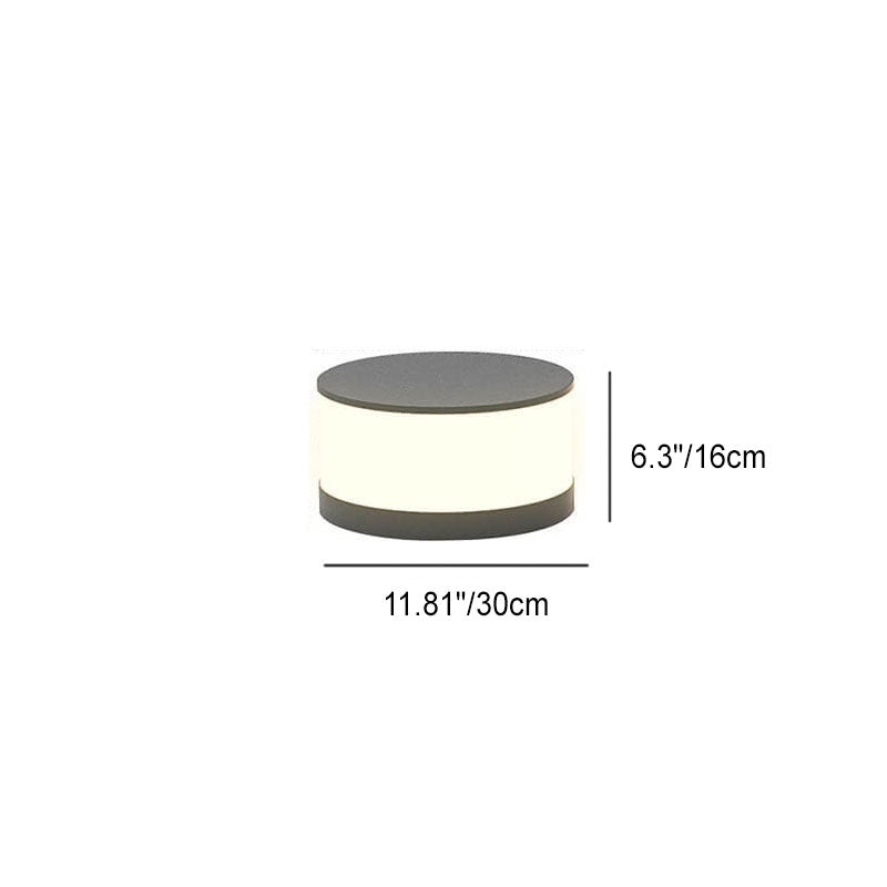 Premium Waterproof LED Solar Round Column Post Light