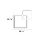 Modern Square LED Iron Wall Sconce Lamp
