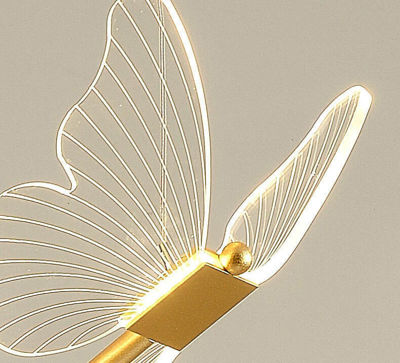 Elegant Acrylic Butterfly LED Pendant Light