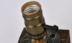 Premium Vintage Industrial Iron Table Lamp - 1-Light Design